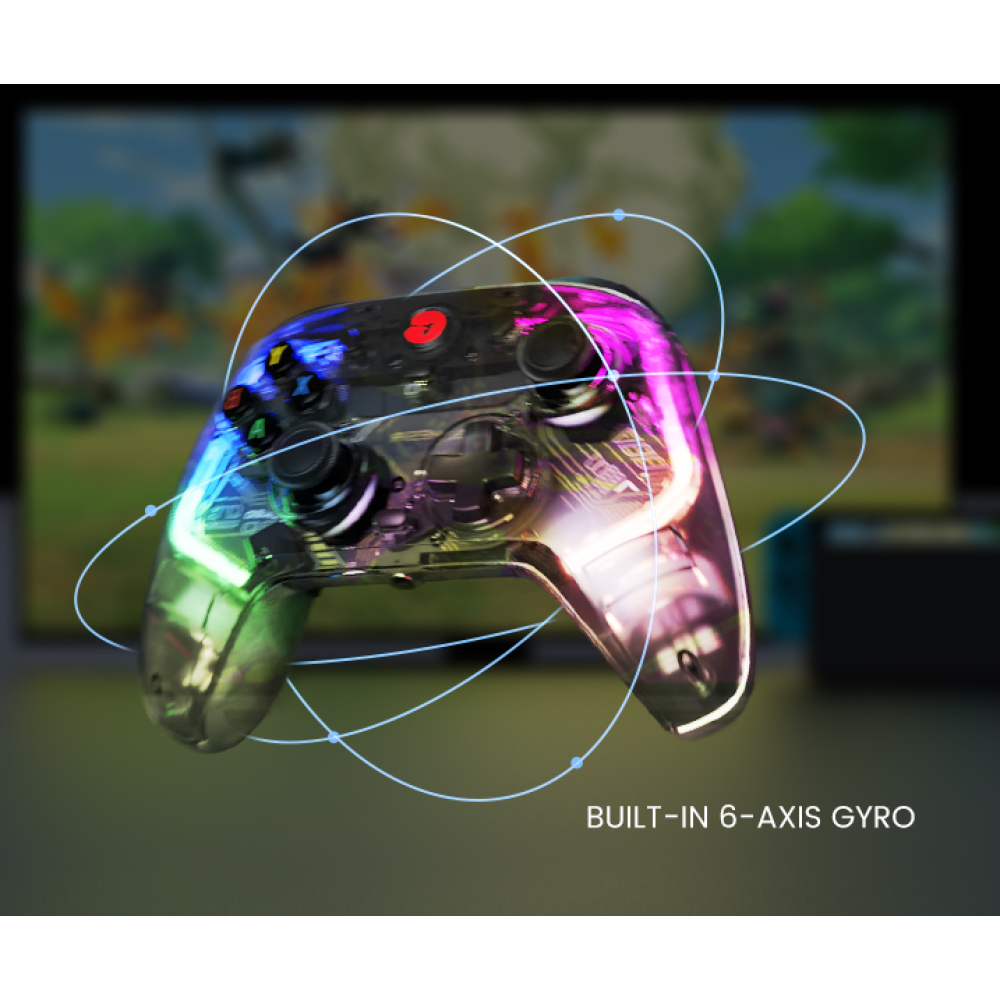 Проводной игровой контроллер GameSir T4 Kaleid для PC, Nintendo Switch и Android с RGB-подсветкой