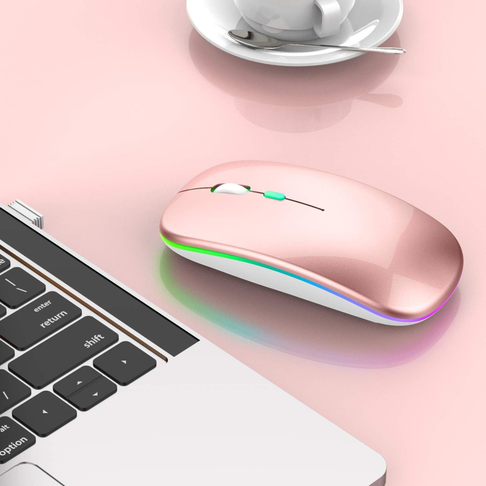 Беспроводная мышь  Bluetooth+ USB+Type-C для ноутбука MacBook ПК iPad