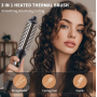 Плойка термо щетка с отрицательными ионами для мгновенных кудрей