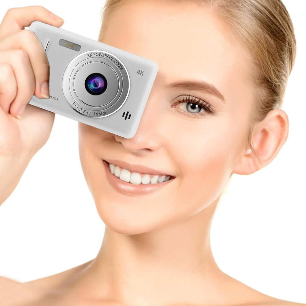 Цифровая ретро-камера 50 МП 4K Ultra HD, + картка 32 гб, фотоаппарат CCD, фотокамера