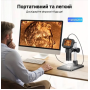 Цифровой микроскоп Aikokkl 1000x, 2.4-дюйми IPS-экран, видео 1080p для Windows/MacBook.