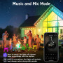 Уличная умная Smart гирлянда LED лента RGB 15 м IP68 с Bluetooth и Wi-Fi