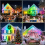 Уличная умная Smart гирлянда LED лента RGB 15 м IP68 с Bluetooth и Wi-Fi