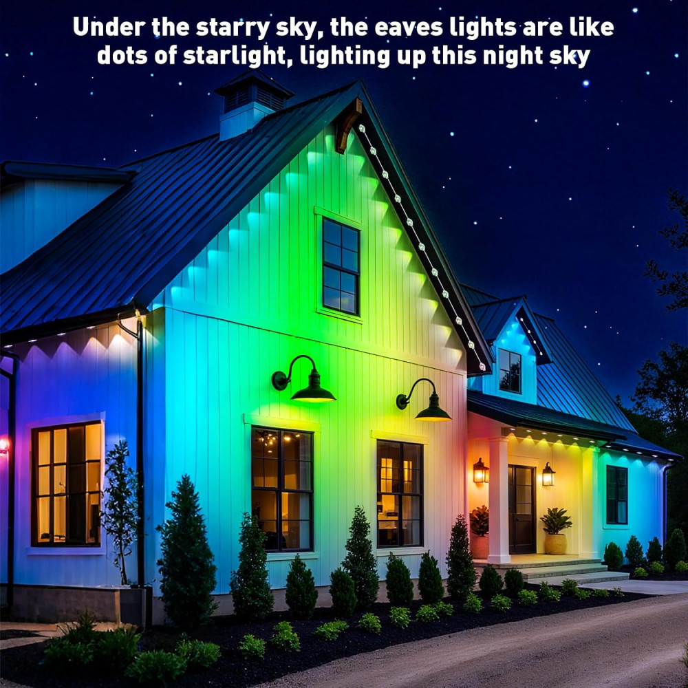 Уличная умная Smart гирлянда LED лента RGB 15 м IP68 с Bluetooth и Wi-Fi