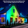 Уличная умная Smart гирлянда LED лента RGB 15 м IP68 с Bluetooth и Wi-Fi