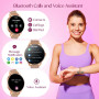 Розумний смарт-годинник, 1,27-дюйм, Bluetooth-дзвінки, для Android iOS +2 ремінця
