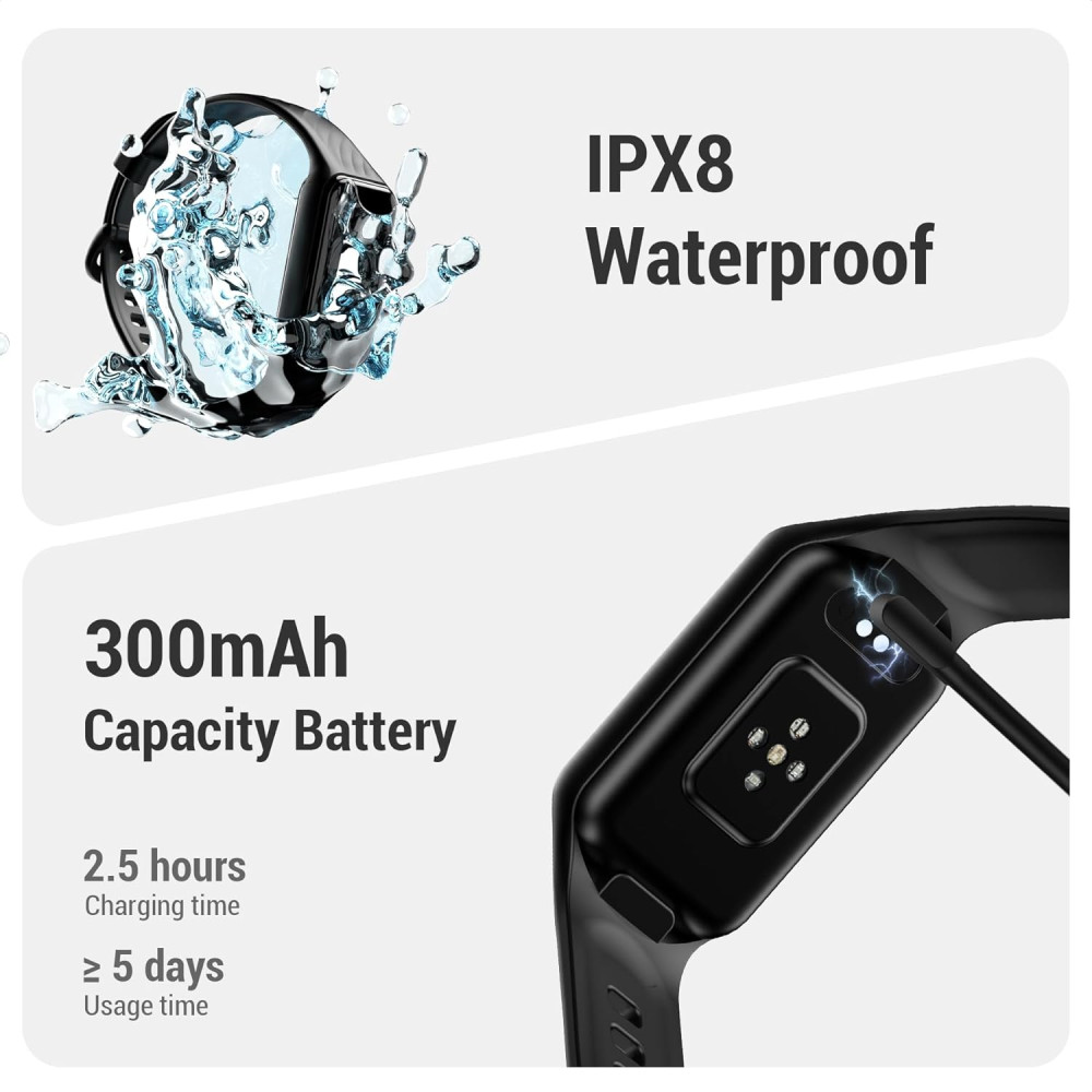 Розумний годинник Blackview R10 фітнес-трекер 1,47-дюйм, для iOS та Android