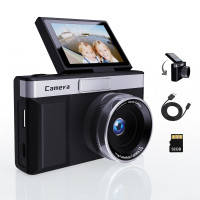 Цифровая камера UNEEDIT Z006-BK 8-х+32 ГБ фотоаппарат 1080P FHD 44MP