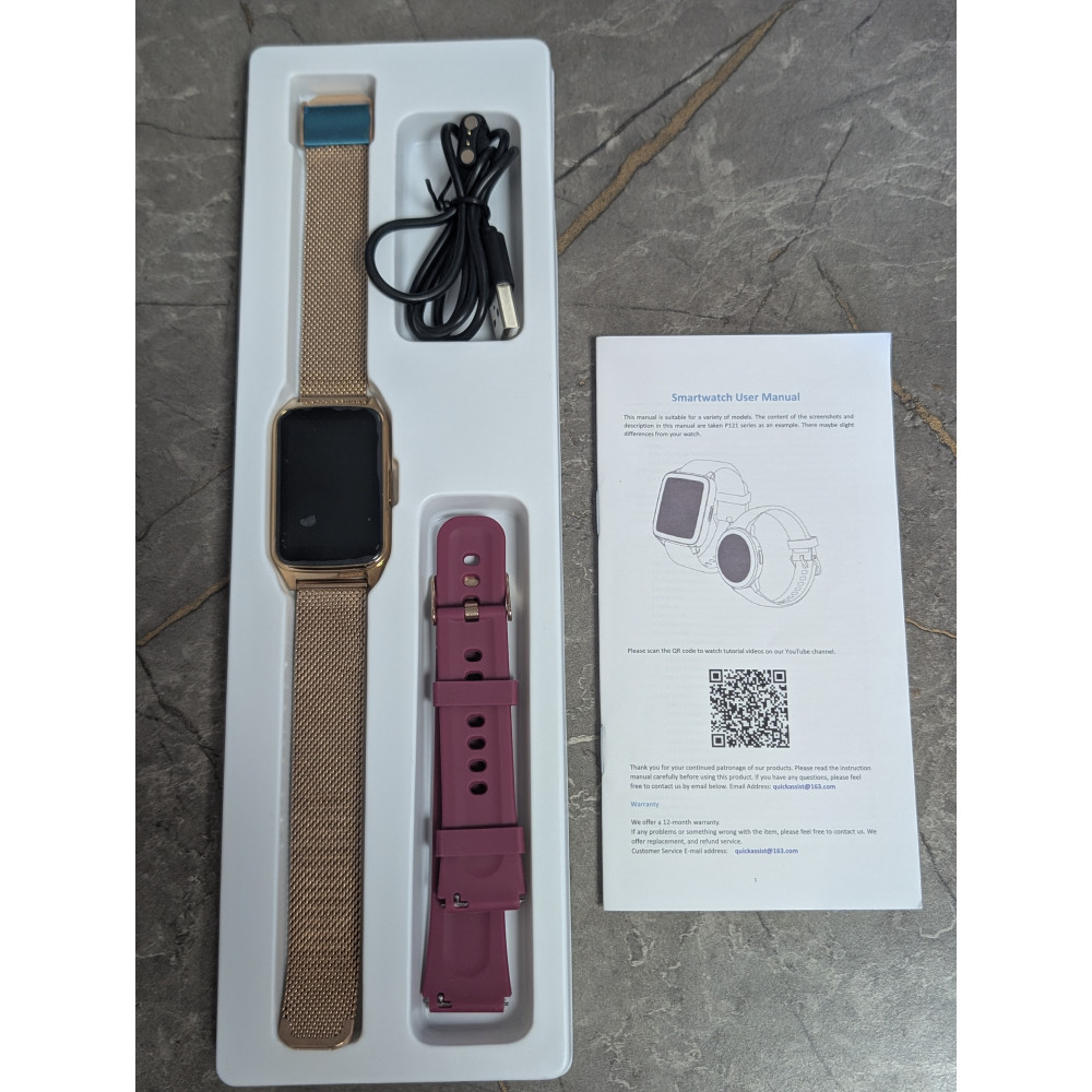Смарт часы и фитнес трекер Paybay P121 с 2 ремешками