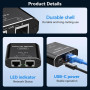 Розгалужувач для інтернет кабелю VEDINDUST 1000Mbps RJ45 1x2 SP918C