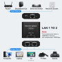 Розгалужувач для інтернет кабелю VEDINDUST 1000Mbps RJ45 1x2 SP918C