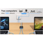 Розгалужувач для інтернет кабелю VEDINDUST 1000Mbps RJ45 1x2 SP918C