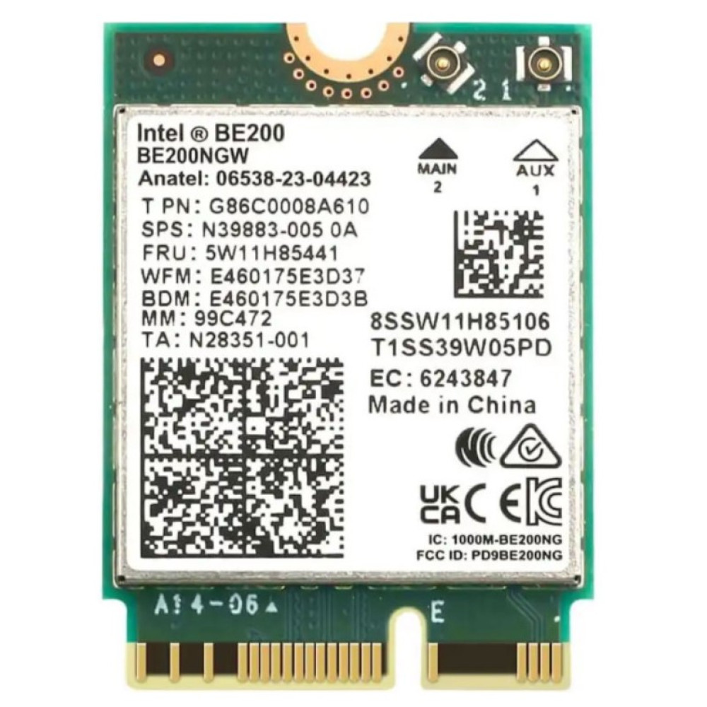 Wi-Fi модуль Intel Wi-Fi 7 BE200 M.2 802.11be Bluetooth 5.4