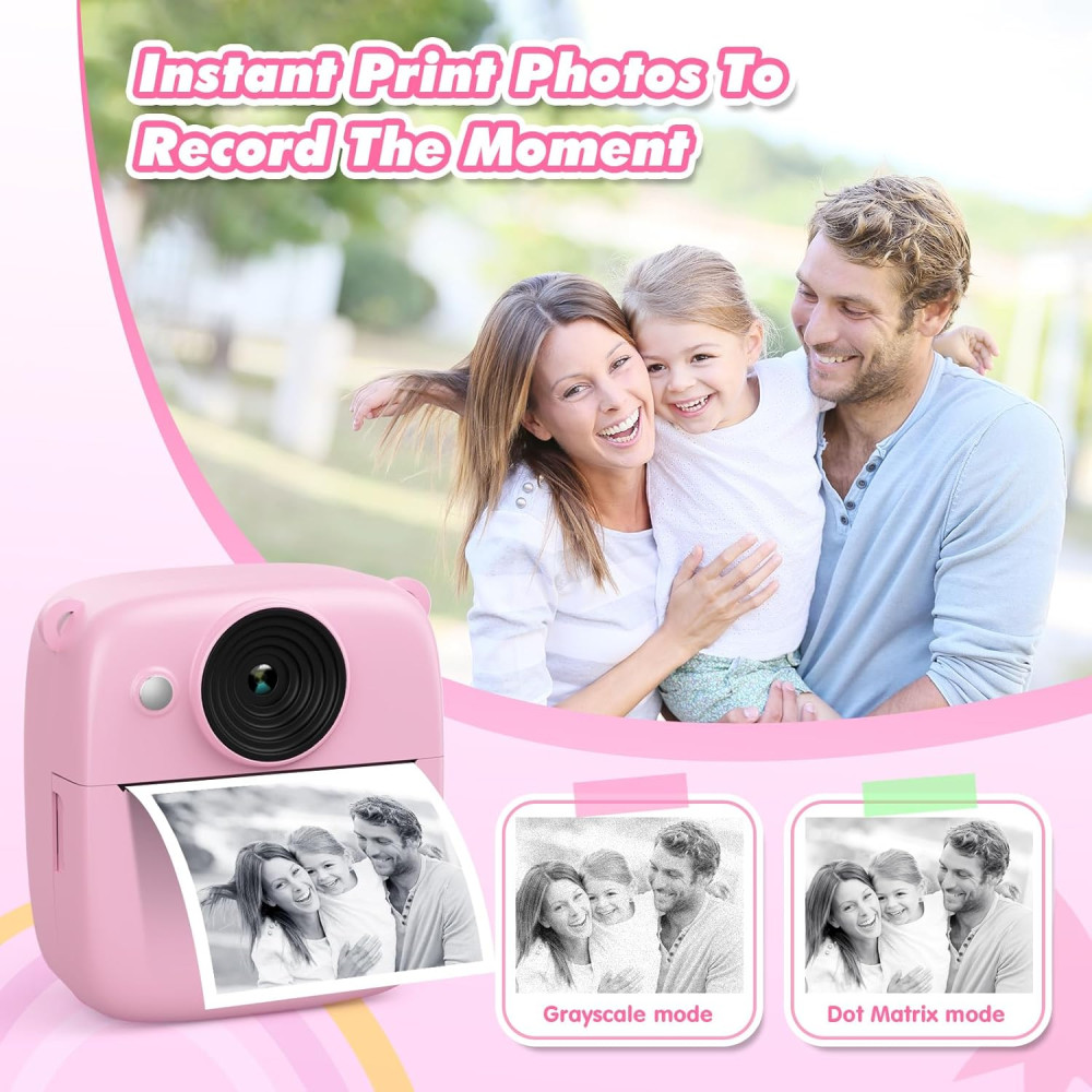 Детская фото камера моментальной печати фотоаппарат CalineGam Kids Camera