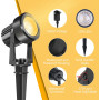 Комплект ландшафтных LED-прожекторов CREPOW 8-в-1 , 3000K, IP65, с евровилкой