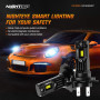 Светодиодная лампа NIGHTEYE H7 для фар, 22000LM, 80W (набор 2 шт.)