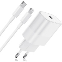 Зарядний пристрій для iphone Cionum 20W USB-C Fast Charge з кабелем Lightning 2 м