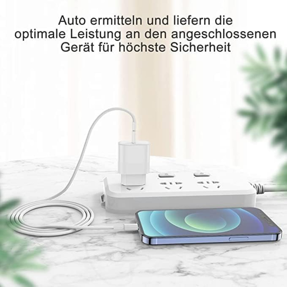 Зарядное устройство Cionum 20W USB-C Fast Charge с кабелем Lightning 2 м