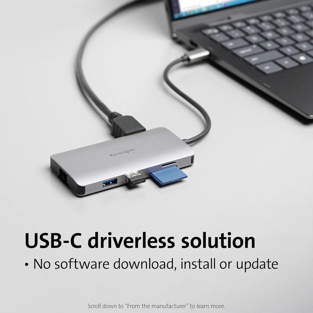 Док-станція UH1400P – Kensington, 8-в-1, 85W Power Delivery, 4K HDMI