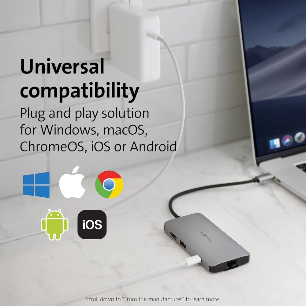 Док-станція UH1400P – Kensington, 8-в-1, 85W Power Delivery, 4K HDMI