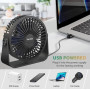Настольный вентилятор TriPole USB  5.5", 3 скорости