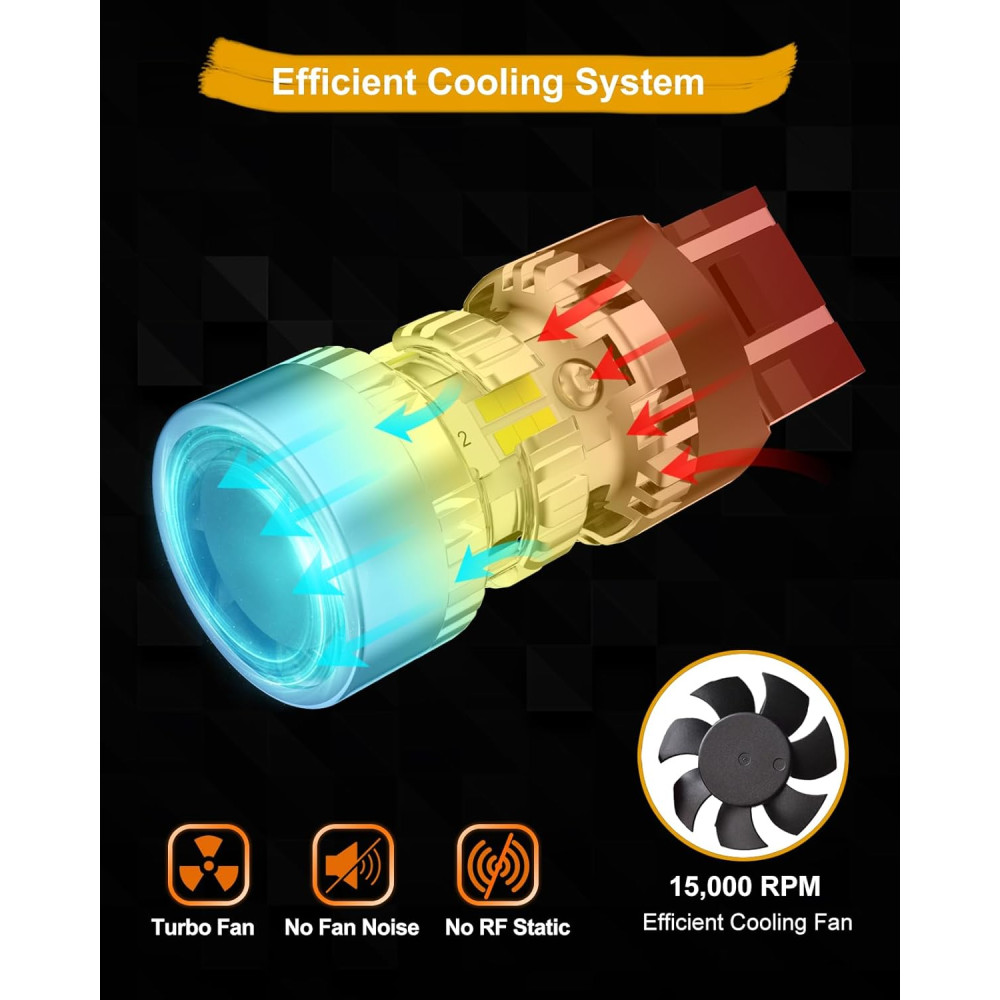 Лампы для авто AGLINT T20 W21W LED  CANBUS 6500K , 2 шт.
