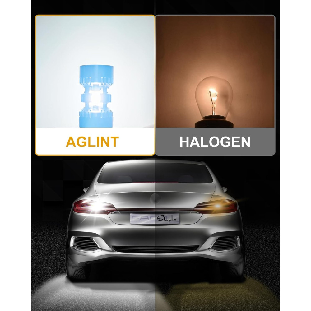 Лампы для авто AGLINT T20 W21W LED  CANBUS 6500K , 2 шт.