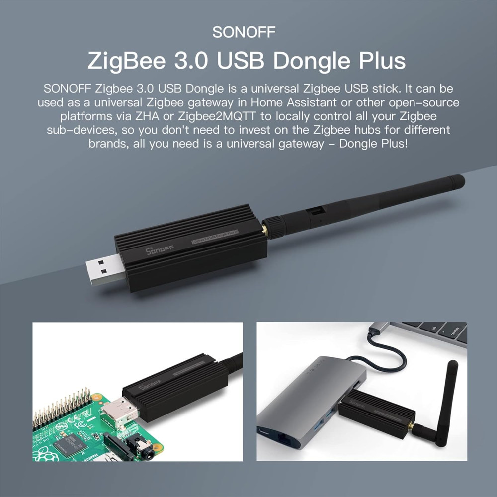 Універсальний USB шлюз SONOFF Zigbee 3.0 з антеною