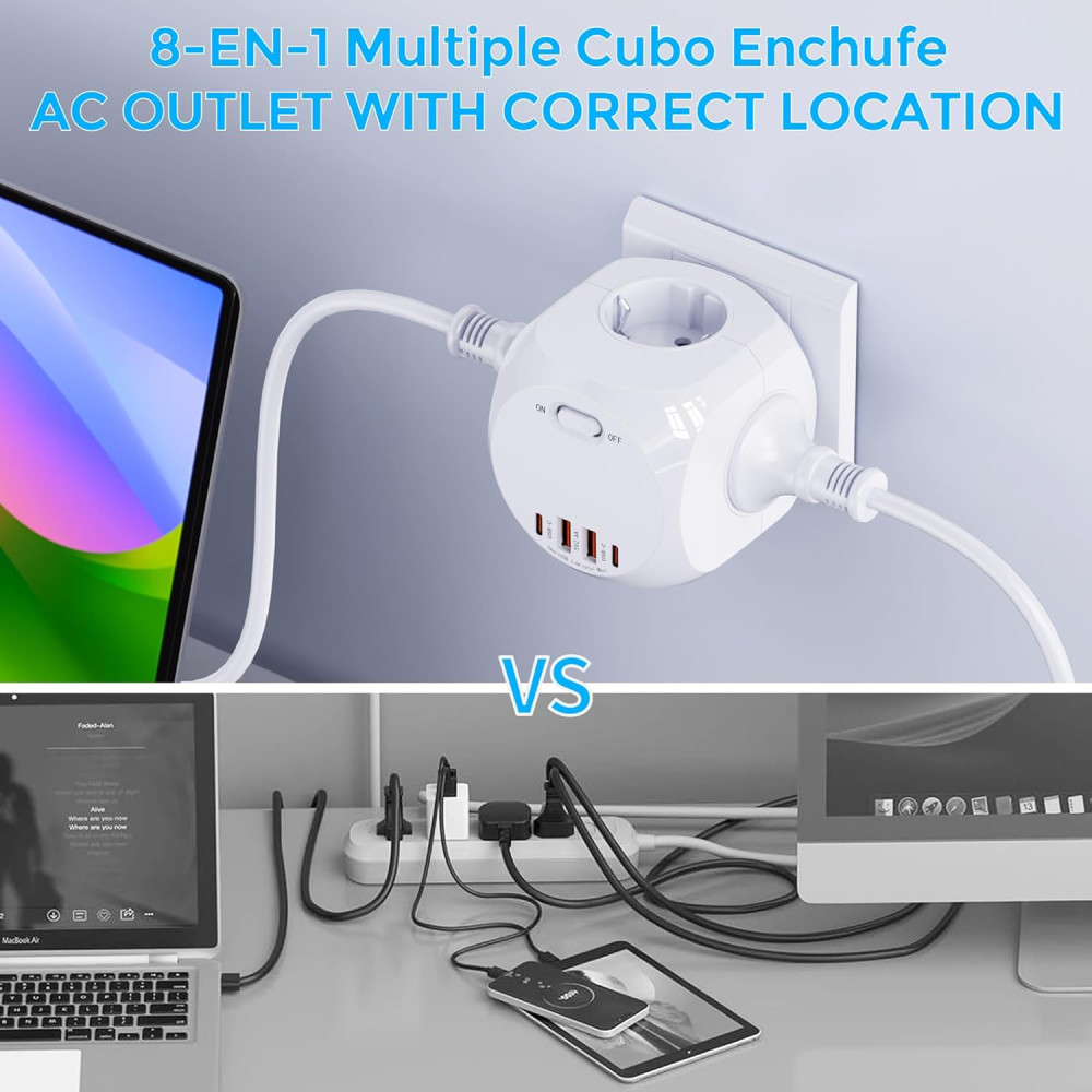 Сетевой фильтр Cube Power Strip USB ZN-OG4A-T