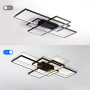 Потолочный светильник ASJK LED, 60 Вт, чёрный, 80 см