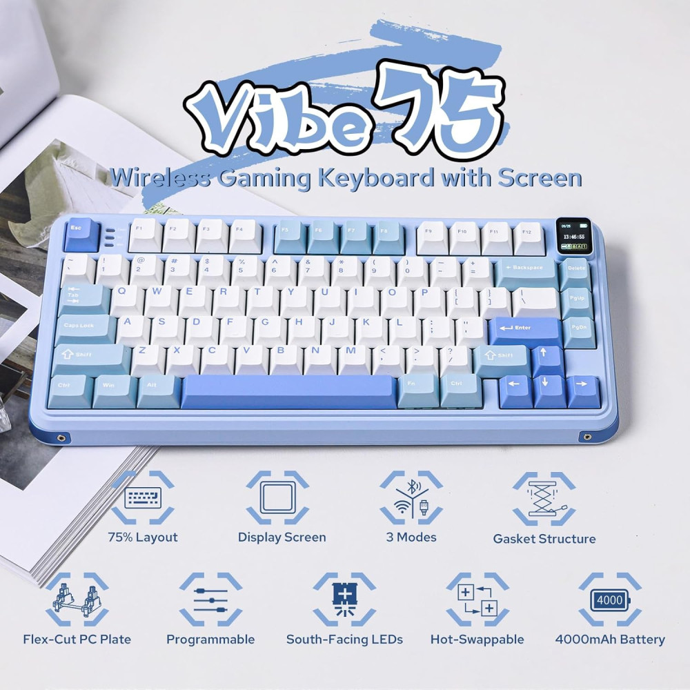 Беспроводная механическая клавиатура MechLands Vibe75