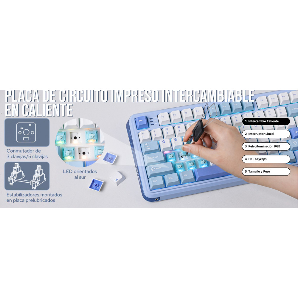 Беспроводная механическая клавиатура MechLands Vibe75
