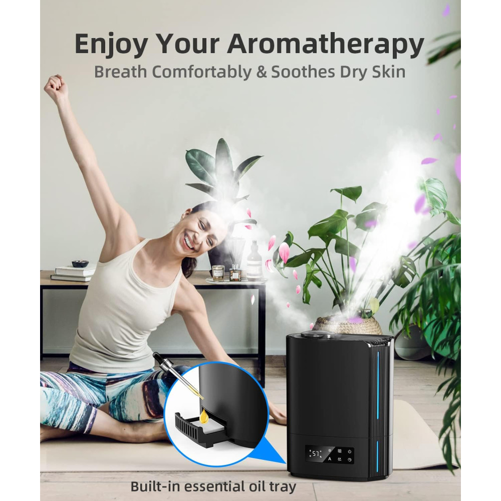 Ультразвуковой увлажнитель воздуха BREEZOME, 6 л. с подсветкой и дифузором