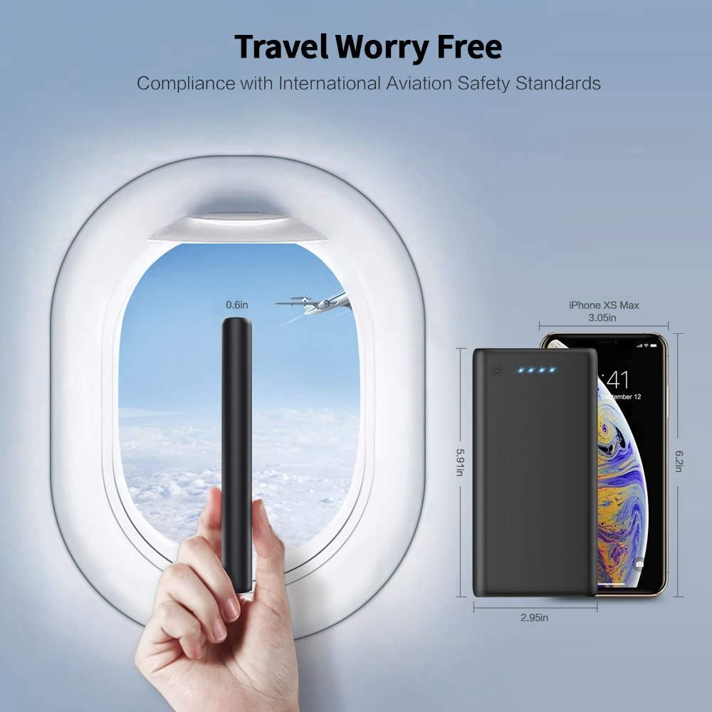 Power Bank Павербанк QTshine 26800 мА·ч, 2 USB, быстрая зарядка
