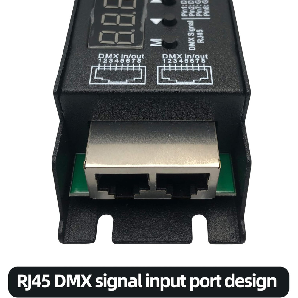 5-канальный DMX-декодер GIDEALED с RDM и цифровым дисплеем