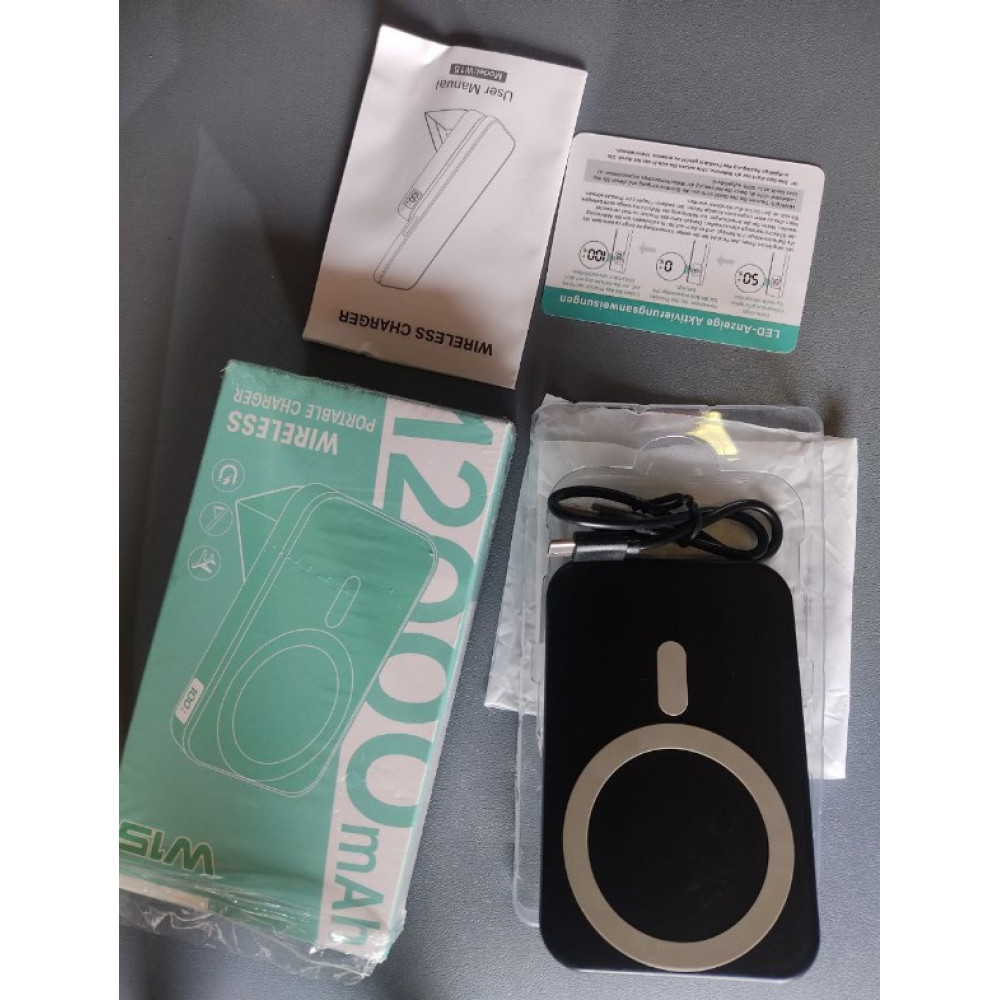 Портативное зарядное устройство Power Bank 12000mAh с поддержкой MagSafe