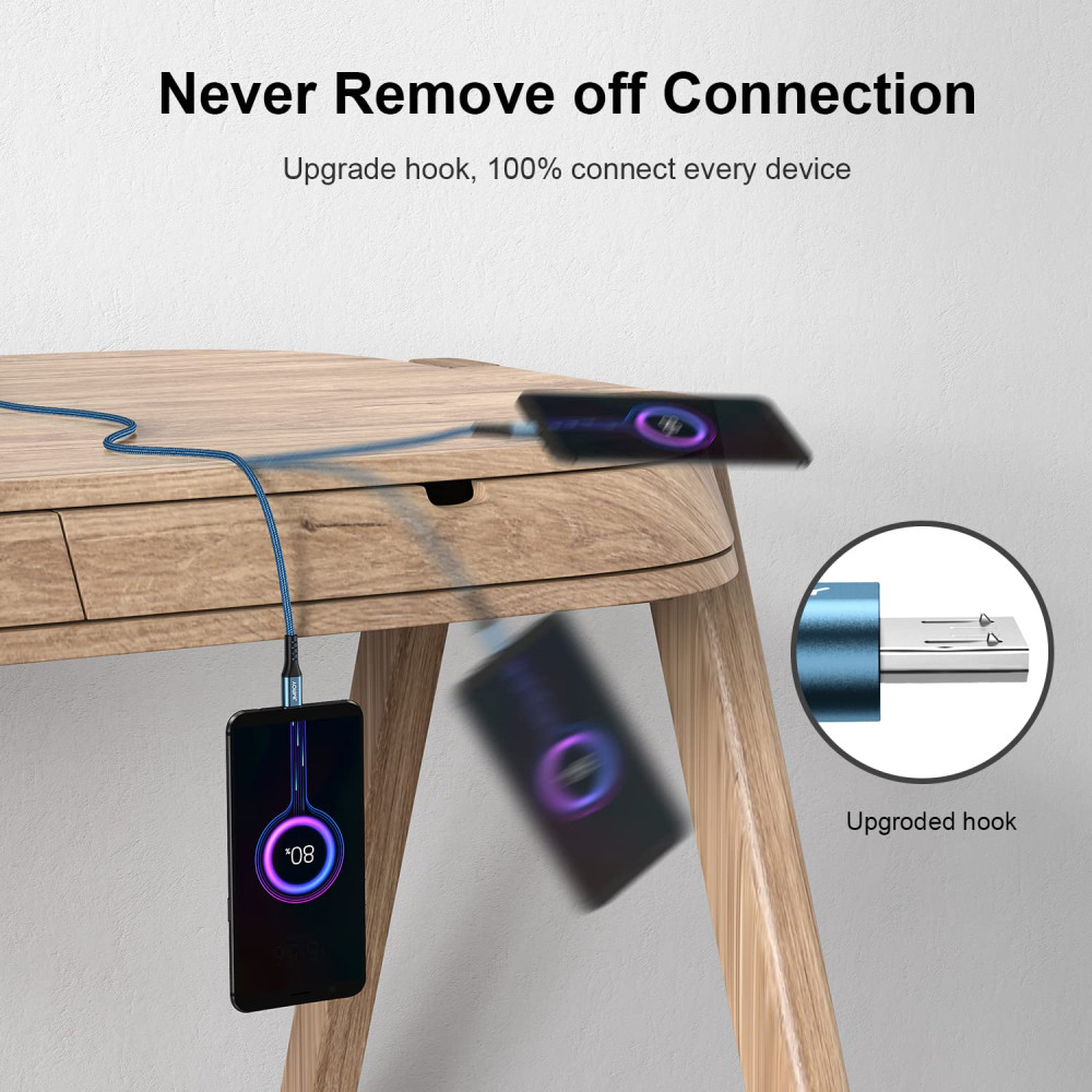 Кабель для зарядки JMROY Micro USB [2 м + 1 м]