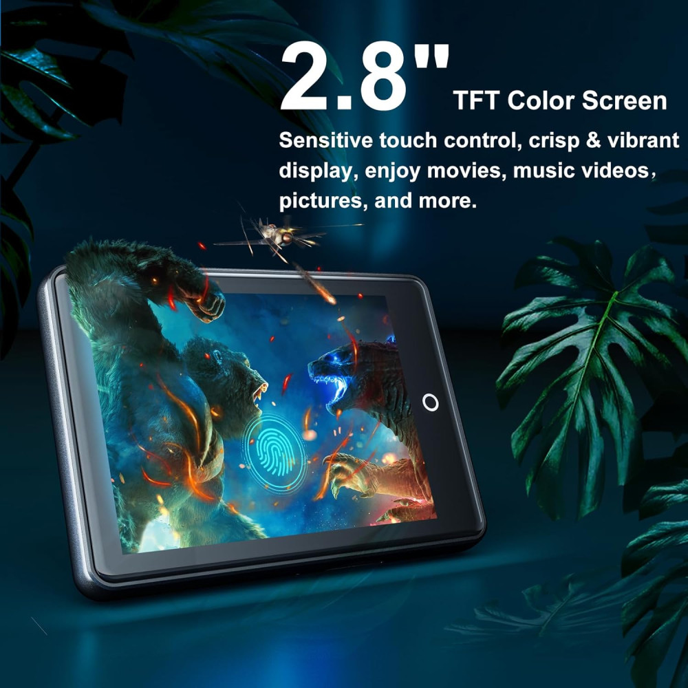 MP3-плеер MUZXQII 64 ГБ с Bluetooth 5.3 и сенсорным экраном