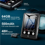 MP3-плеер MUZXQII 64 ГБ с Bluetooth 5.3 и сенсорным экраном