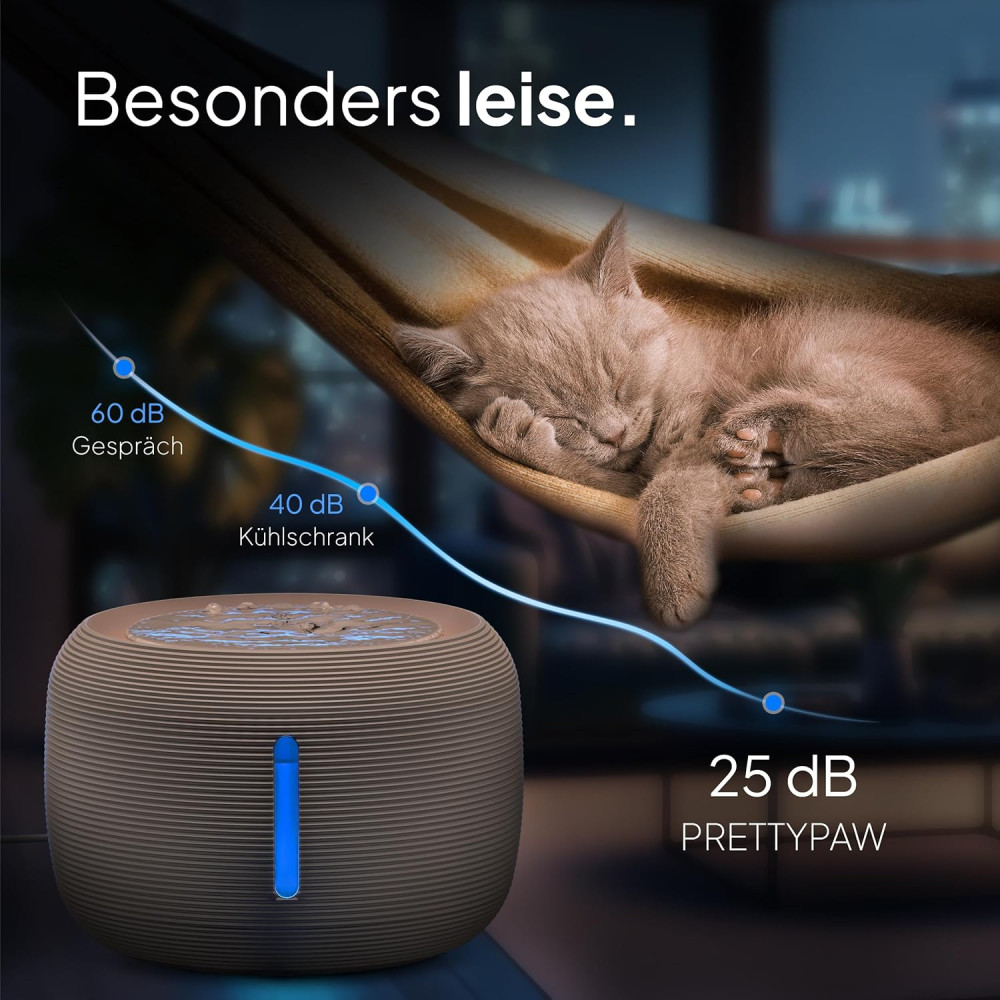 Автоматична поїлка для котів Pretty Paw KatzenOase Pro, 2.5 л, з LED-підсвіткою