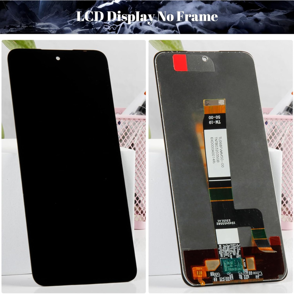 Экран для Xiaomi Redmi 12 5G (черный), замена дисплея без рамки