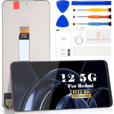 Экран для Xiaomi Redmi 12 5G (черный), замена дисплея без рамки