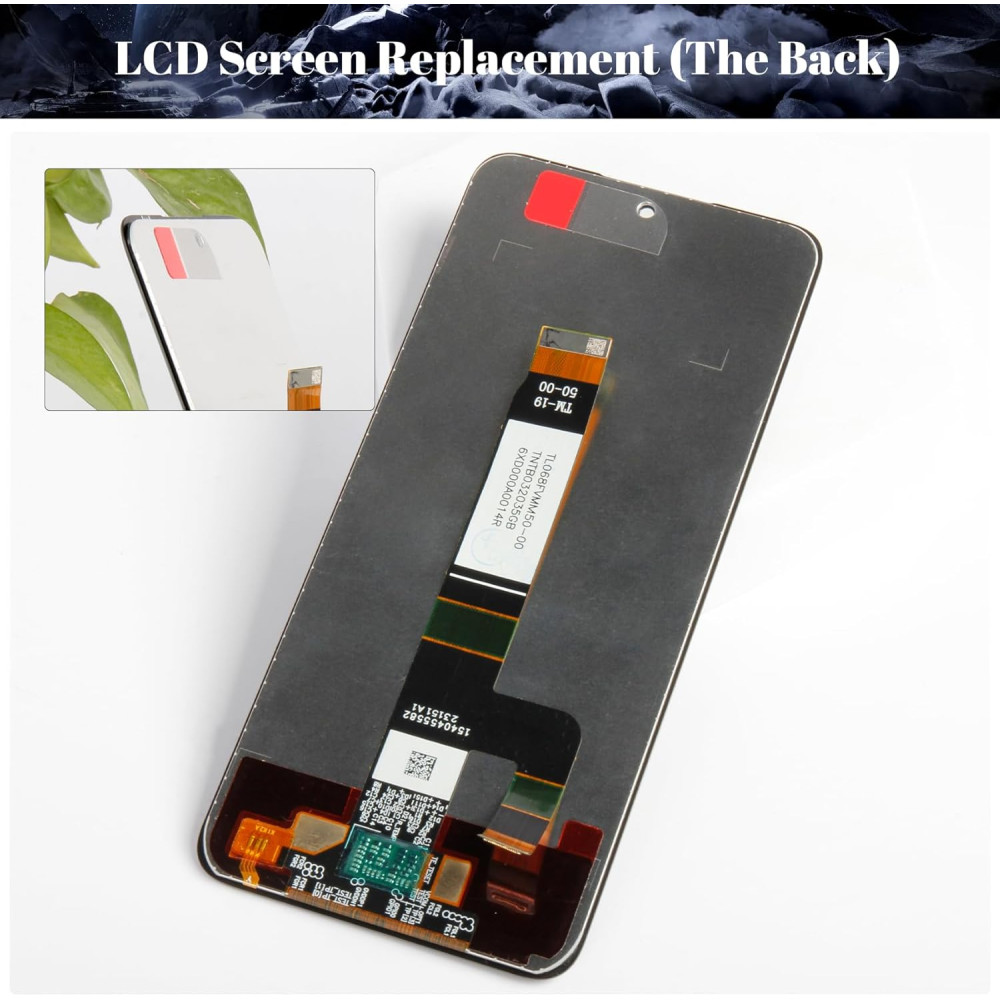 Экран для Xiaomi Redmi 12 5G (черный), замена дисплея без рамки