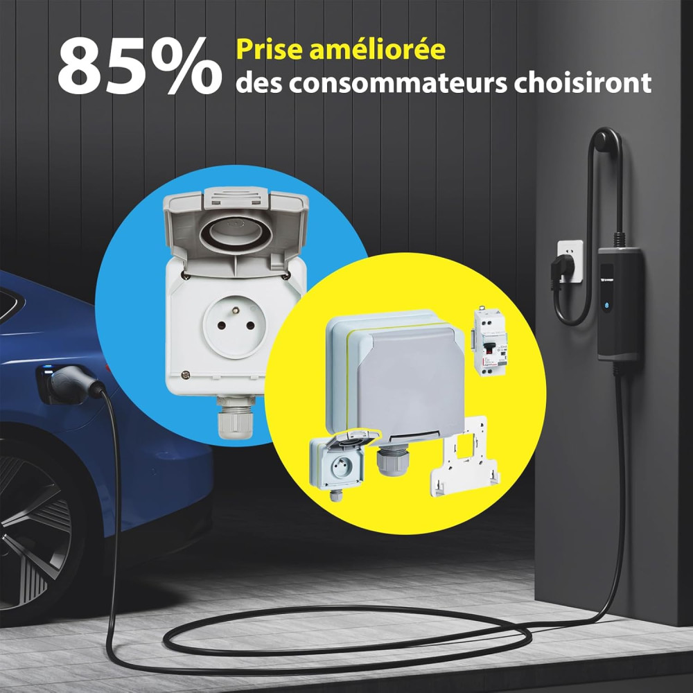 Зарядное устройство для электромобиля bokman (16A, 3.68kW, 5м)