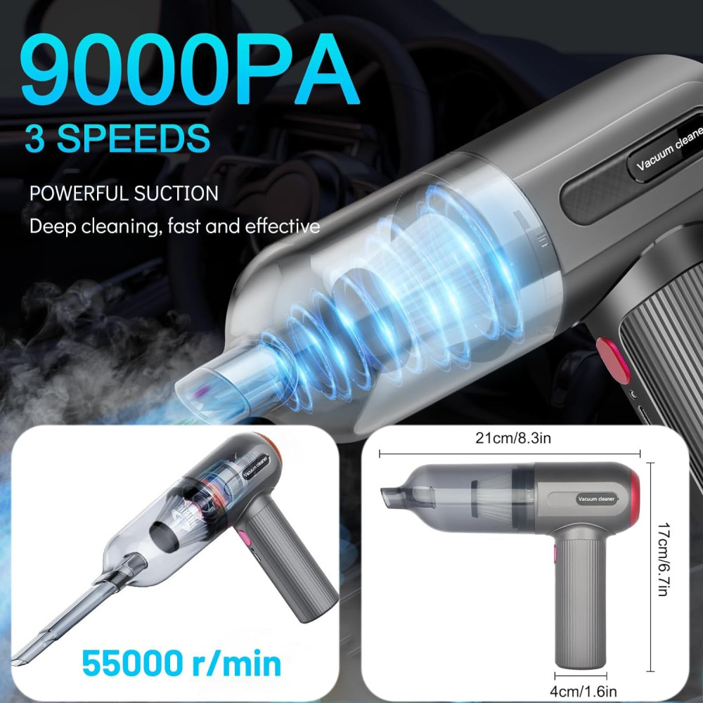 Портативный беспроводной пылесос SPNOR 4-в-1 VC-01 15000 PA