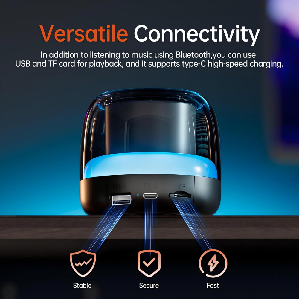 Портативна Bluetooth колонка PRSCFUM DZ-018 з підсвіткою