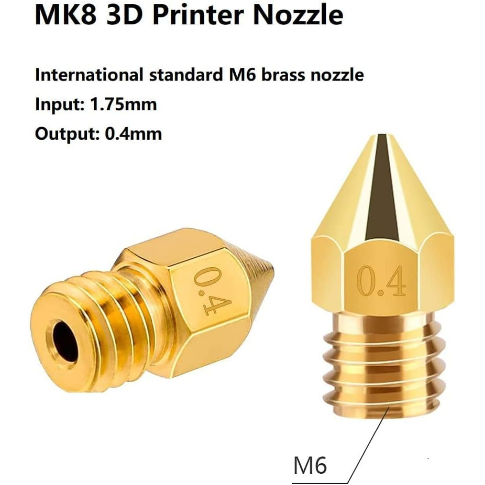 Готовый хотенд Ender 3 от Creality с 5 латунными соплами 0.4 мм (для Ender 3 / Ender 3 V2 / Ender 3 Pro)