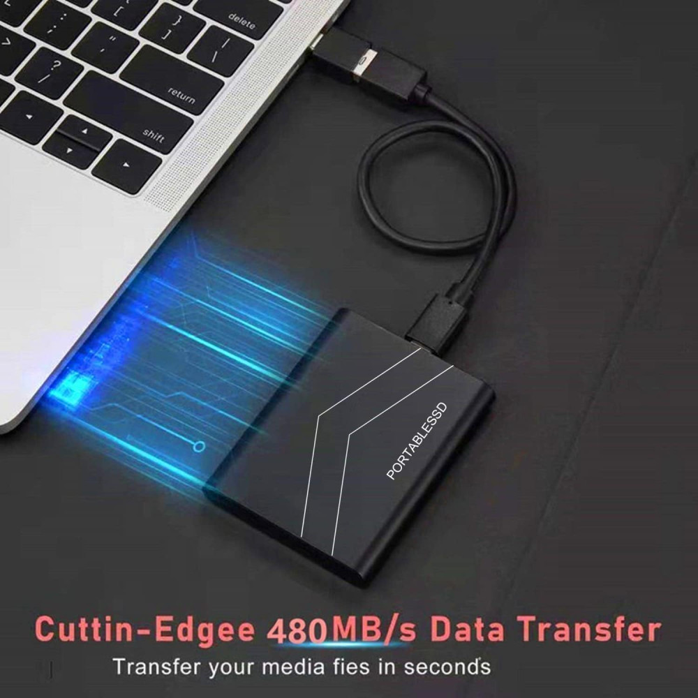 Внешний жёсткий диск URLIATGA 2TB, USB 3.1, 2.5 дюйма