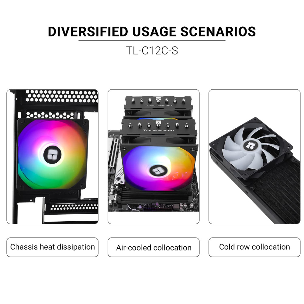 Термовентилятор Thermalright TL-C12C-S 120 мм ARGB