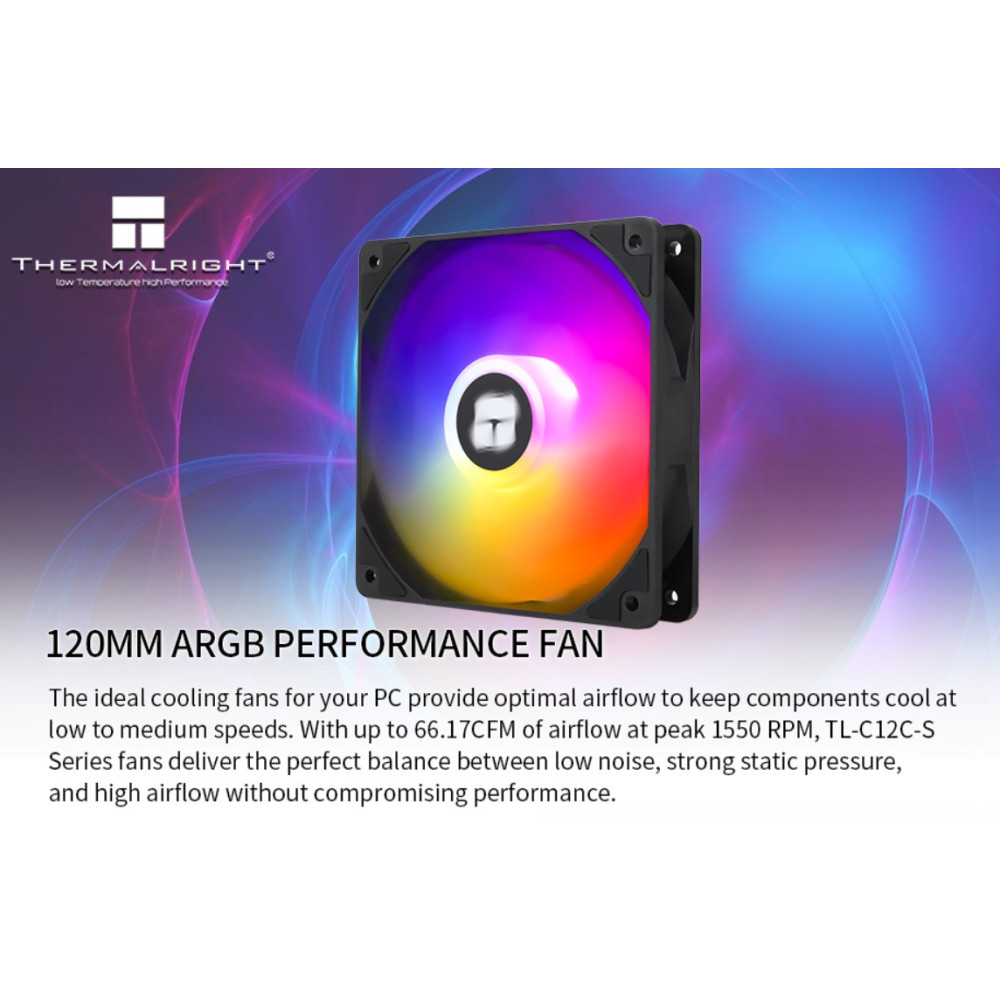 Термовентилятор Thermalright TL-C12C-S 120 мм ARGB